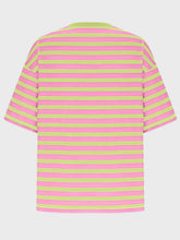 Load image into Gallery viewer, Striped Round Neck Half Sleeve T-Shirt