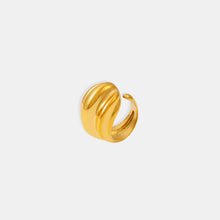 Load image into Gallery viewer, 18K Gold-Plated Titanium Steel Open Ring