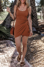 Load image into Gallery viewer, Tied Scoop Neck Sleeveless Mini Dress