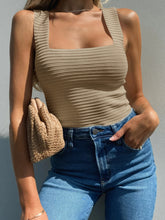 Load image into Gallery viewer, Square Neck Wide Strap Tank