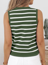 Load image into Gallery viewer, Striped V-Neck Knit Vest