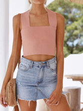 Load image into Gallery viewer, Square Neck Wide Strap Tank