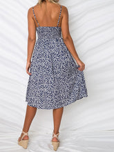 Load image into Gallery viewer, Cutout Smocked Sweetheart Neck Cami Dress