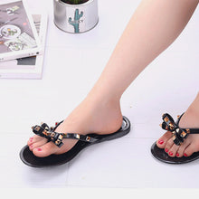Load image into Gallery viewer, Bow Toe Post PVC Sandals
