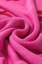 Load image into Gallery viewer, Crochet Flower Round Neck Cap Sleeve Sweater
