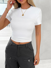 Load image into Gallery viewer, Round Neck Short Sleeve T-Shirt