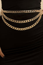 Load image into Gallery viewer, Metal Triple-Layered Chain Belt