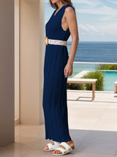 Load image into Gallery viewer, Round Neck Sleeveless Knit Dress