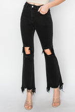 Load image into Gallery viewer, RISEN Full Size Distressed Raw Hem Jeans with Pockets