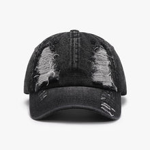 Load image into Gallery viewer, Distressed Cotton Baseball Cap