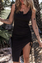 Load image into Gallery viewer, Drawstring Wide Strap Dress