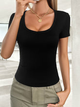 Load image into Gallery viewer, Scoop Neck Short Sleeve T-Shirt