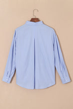 Load image into Gallery viewer, Striped Button Up Long Sleeve Shirt