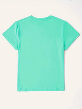 Load image into Gallery viewer, Graphic Round Neck Short Sleeve T-Shirt