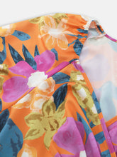 Load image into Gallery viewer, Printed Surplice Short Sleeve Dress
