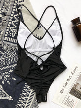 Load image into Gallery viewer, Crisscross Spaghetti Strap One-Piece Swimwear