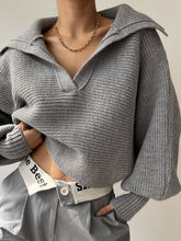 Load image into Gallery viewer, Johnny Collar Long Sleeve Sweater