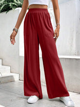 Load image into Gallery viewer, High Waist Wide Leg Pants with Pockets