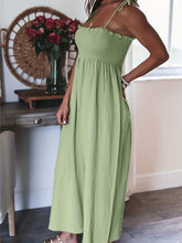 Load image into Gallery viewer, Full Size Smocked Spaghetti Strap Wide Leg Jumpsuit