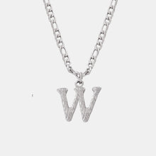 Load image into Gallery viewer, Titanium Steel Letter Pendant Necklace