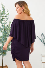 Load image into Gallery viewer, Full Size Off-Shoulder Half Sleeve Dress