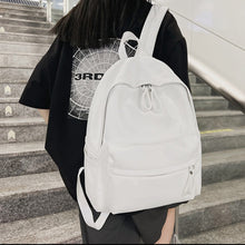 Load image into Gallery viewer, PU Leather Zip Backpack Bag