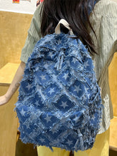 Load image into Gallery viewer, Star Denim Backpack Bag