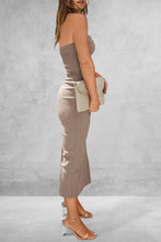 Load image into Gallery viewer, Slit Tube Midi Dress