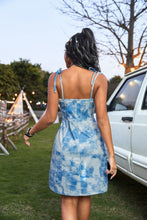 Load image into Gallery viewer, Tied Tie-Dye Sleeveless Mini Cami Dress