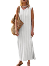 Load image into Gallery viewer, Round Neck Sleeveless Knit Dress