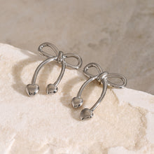 Load image into Gallery viewer, Stainless Steel Bow Earrings