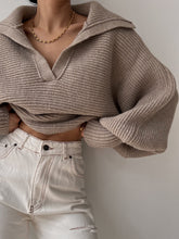 Load image into Gallery viewer, Johnny Collar Long Sleeve Sweater