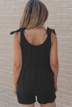 Load image into Gallery viewer, Scoop Neck Tie Shoulder Romper