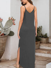Load image into Gallery viewer, Slit Scoop Neck Sleeveless Dress