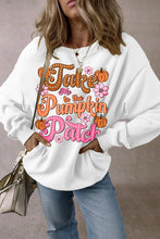 Load image into Gallery viewer, Letter Graphic Long Sleeve Sweatshirt