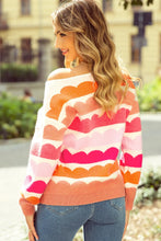 Load image into Gallery viewer, Boat Neck Long Sleeve Sweater