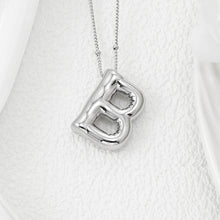 Load image into Gallery viewer, Copper Bubble Letter Pendant Necklace