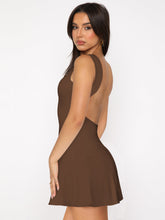Load image into Gallery viewer, Backless Wide Strap Mini Dress