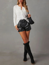 Load image into Gallery viewer, Half Snap Long Sleeve T-Shirt