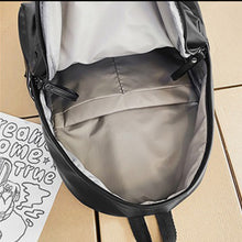 Load image into Gallery viewer, PU Leather Zip Backpack Bag