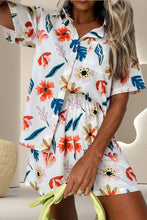 Load image into Gallery viewer, Printed Button Up Top and Shorts Set