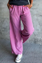 Load image into Gallery viewer, Plaid Wide Leg Pants with Pockets