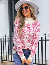 Load image into Gallery viewer, Angel Wings Flower Turtleneck Long Sleeve Sweater
