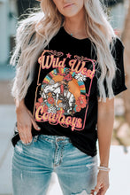 Load image into Gallery viewer, WILD WEST COWBOYS Graphic Tee Shirt