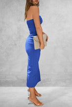 Load image into Gallery viewer, Slit Tube Midi Dress