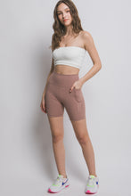 Load image into Gallery viewer, Love Tree High Waist Seam Detail Active Shorts