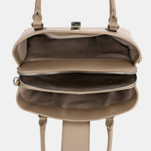 Load image into Gallery viewer, David Jones PU Leather Twist-Lock Tote Bag