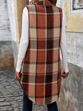 Load image into Gallery viewer, Perfee Pocketed Button Up Plaid Vest