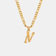Load image into Gallery viewer, Titanium Steel Letter Pendant Necklace