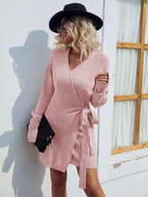 Load image into Gallery viewer, Tied Open Front Long Sleeve Cardigan